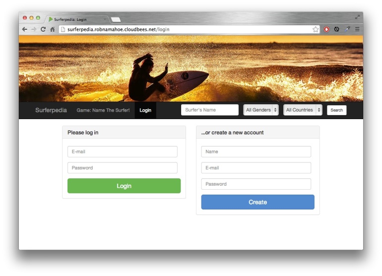 Login and Registration Page