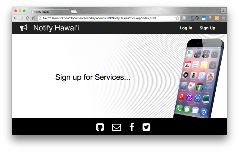Notify Hawaii Homepage